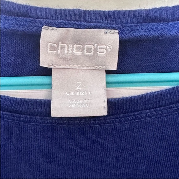 Chico's Linen Short Sleeve Lightweight Shirt. - Picture 5 of 7